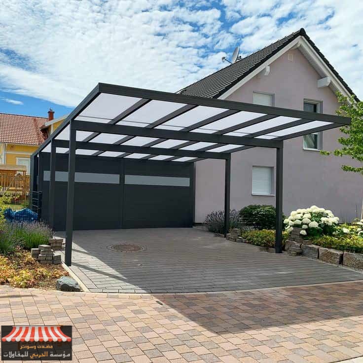 تركيب ألواح مظلات لكسان شفافة للحدائق والأسطح