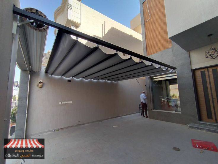 مقاول تركيب مظلات متحركة يدويا